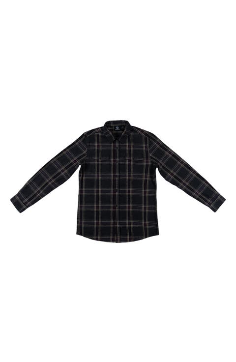 Plaid Long Sleeve Flannel Shirt