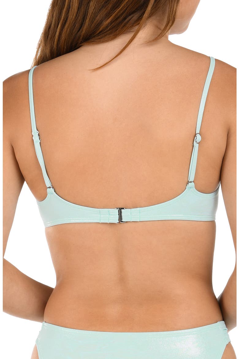 Iridescent Underwire Bikini Top, Alternate, color, MINT