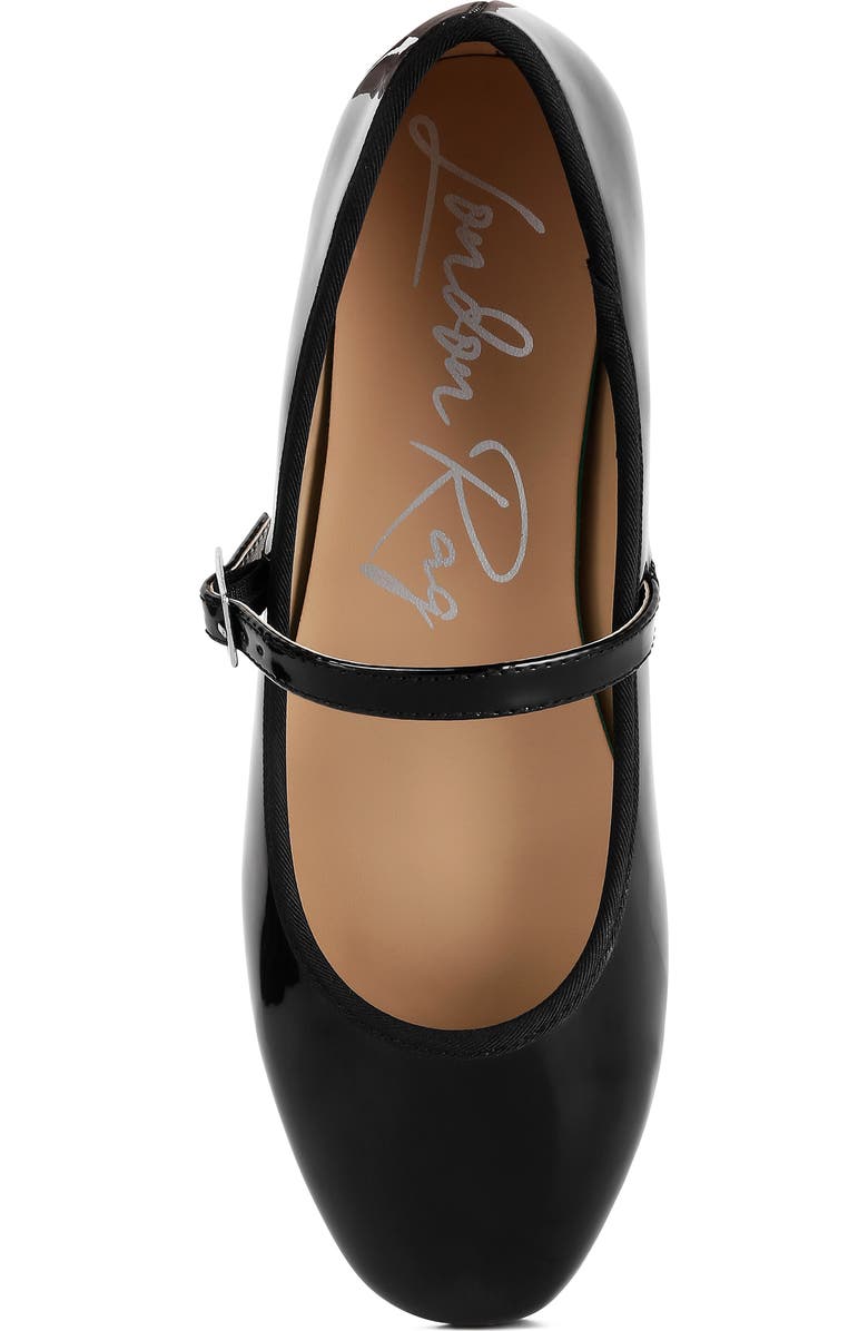 LONDON RAG Posy Mary Jane Flat, Alternate, color, Black