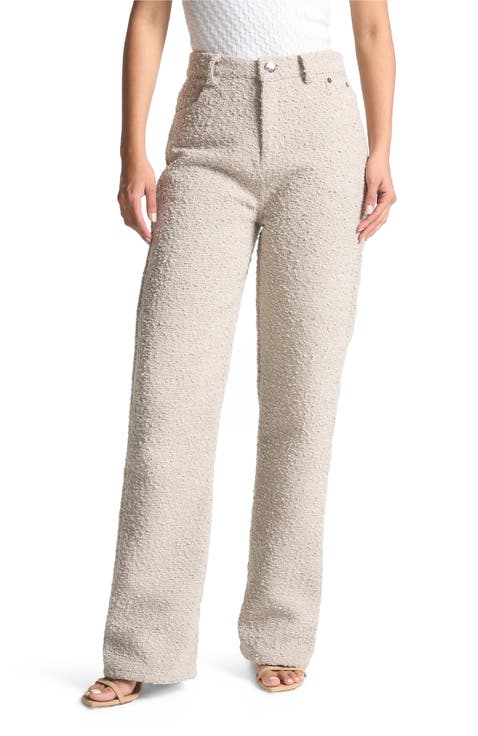 Sara Boucle Straight Leg Jeans