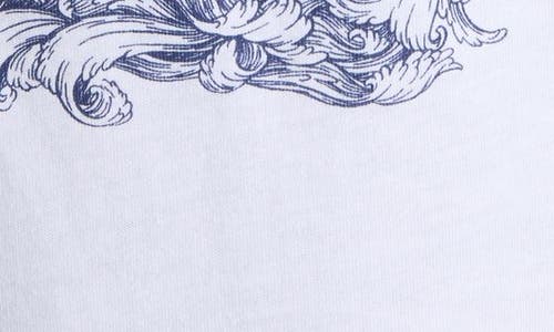 Alexander Mcqueen White Crewneck T-shirt With Logo Print On The Front In Cotton Man In Multi
