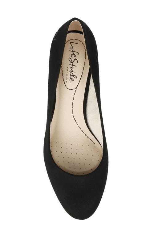 Shop Lifestride Taylor Pump In Black Suede