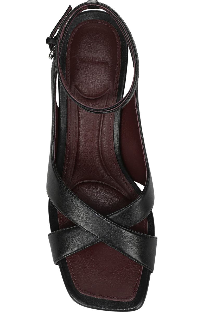 Vince Lola Leather Sandal, Alternate, color, Black