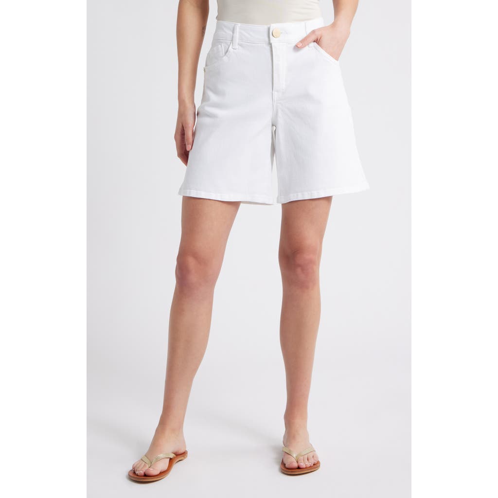 Wit & Wisdom High Waist Relaxed Denim Shorts