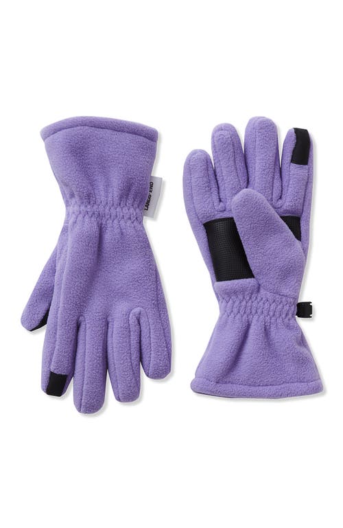 Lands' End Kids Fleece Gloves In Purple