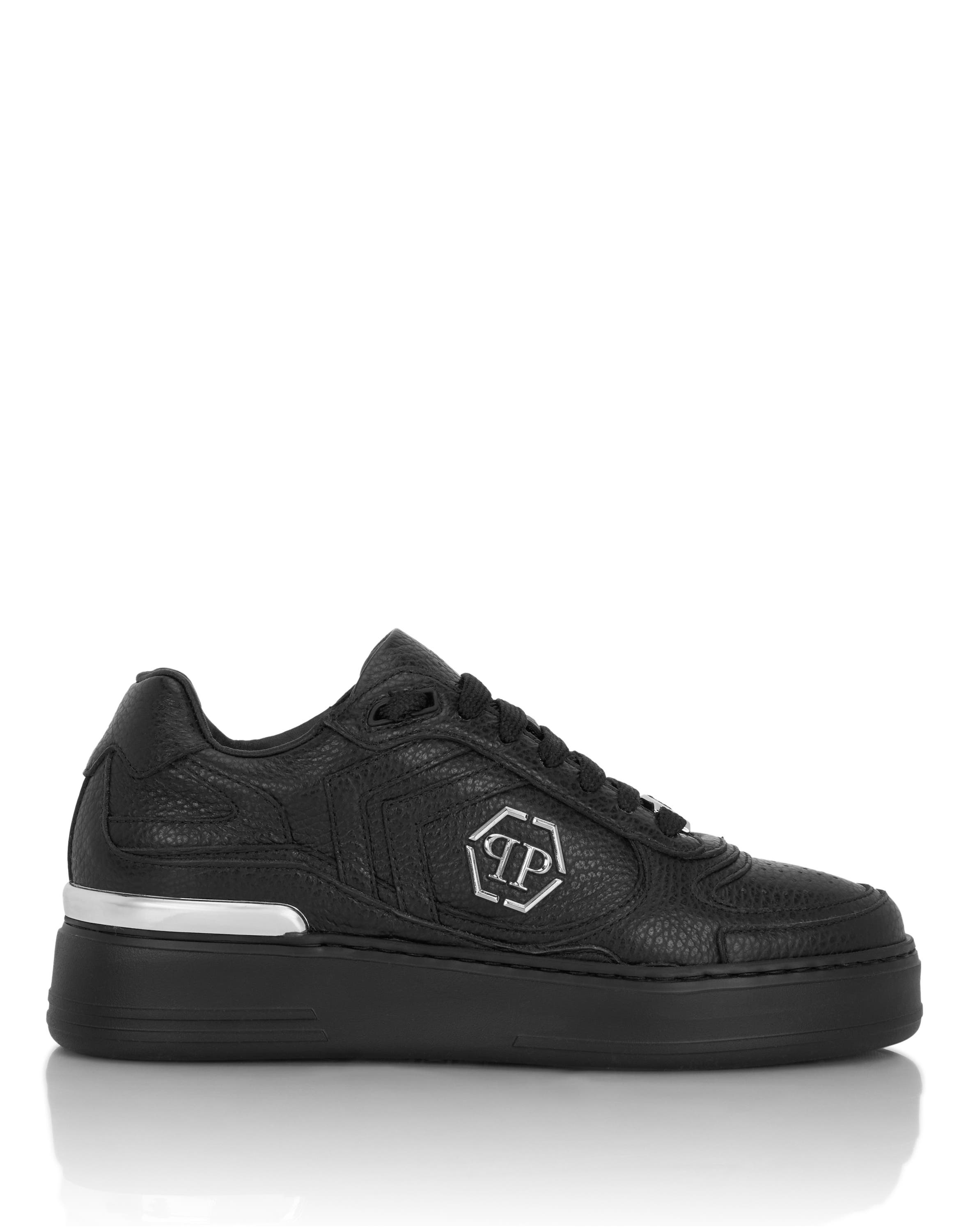 Low-Top Pit-$Top Deer Leather Unisex, Alternate, color, black
