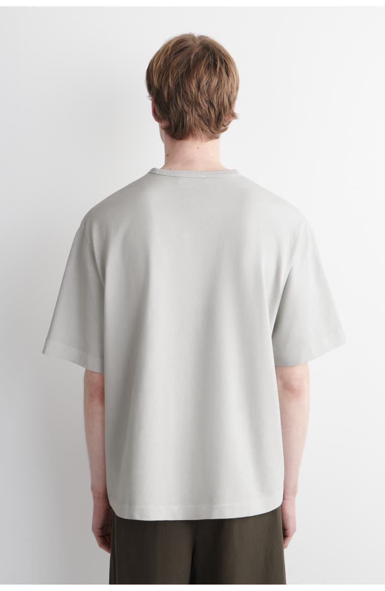 COS Relaxed Heavyweight Washed-Cotton T-Shirt, Alternate, color, Light Blue