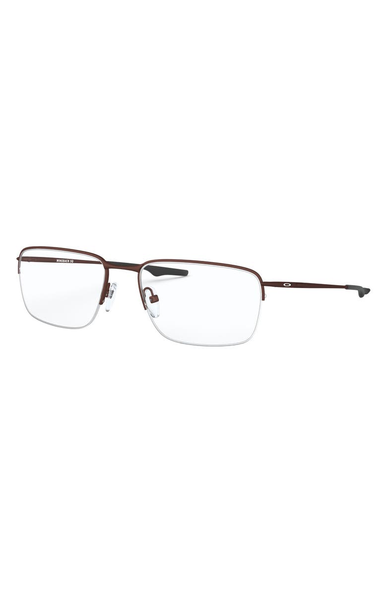 Oakley Wingback SQ 54mm Semirimless Rectangular Optical Glasses, Alternate, color, 