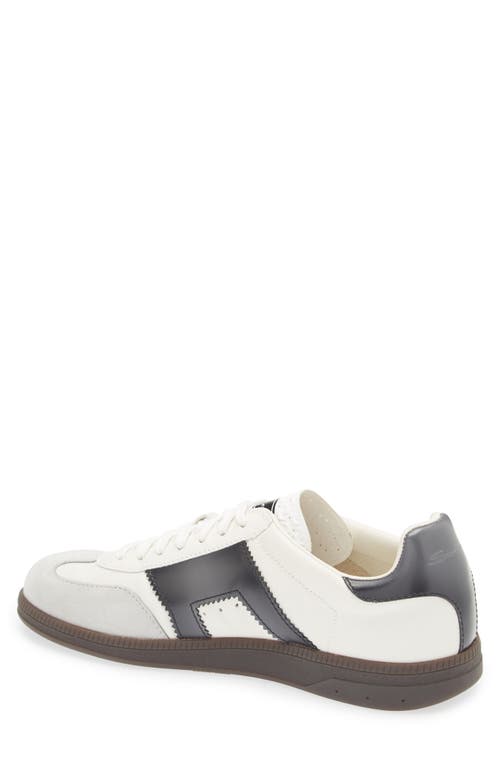 Santoni Round Toe Low-top Casual Shoes In White