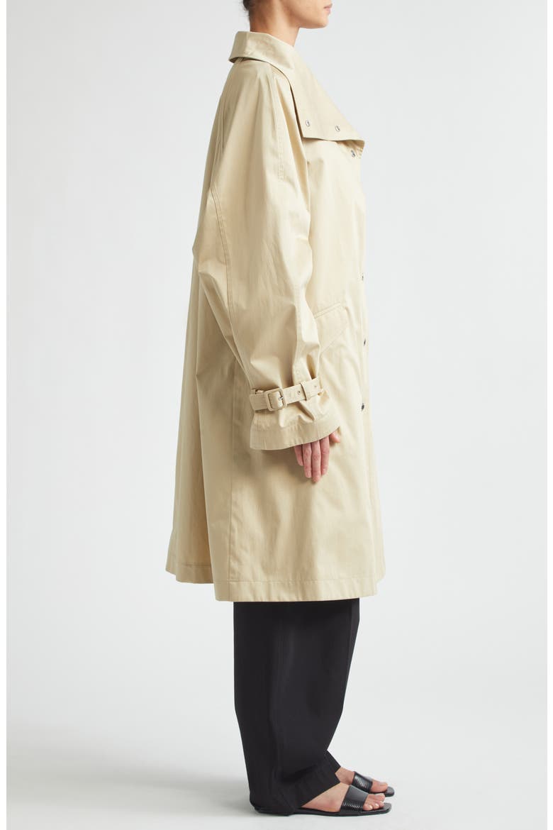 Oversize Organic Cotton Trench Coat, Alternate, color, BEIGE
