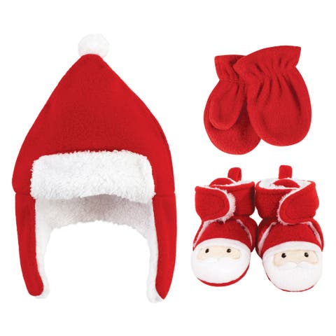 Trapper Hat, Mitten & Bootie Set(baby)