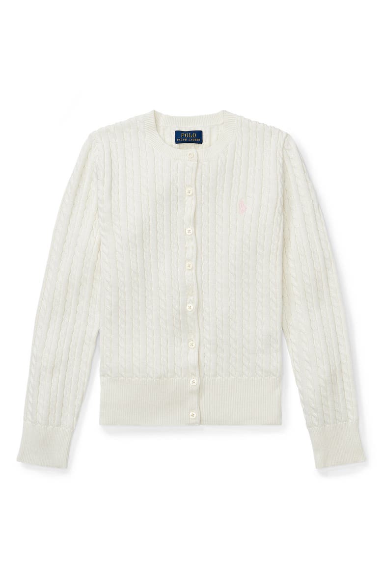 Kids' Cable Knit Cotton Cardigan Polo Ralph Lauren