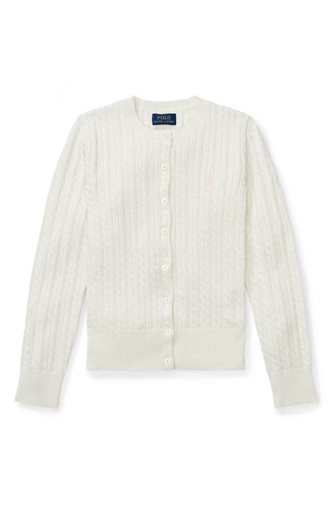 Kids
Cable Knit Cotton Cardigan (Big Kid)