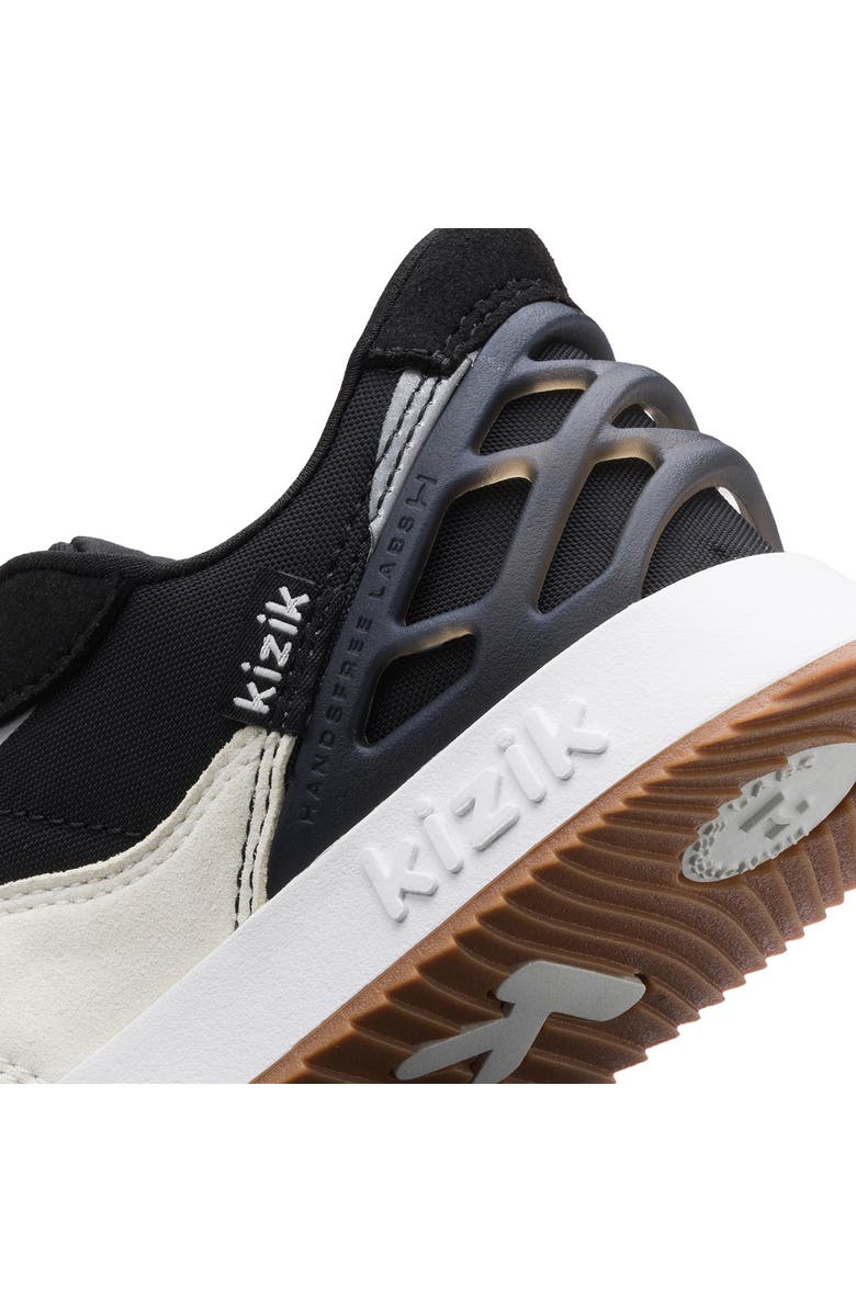 Kizik Kids' Orlando Sneaker, Alternate, color, Black/ White