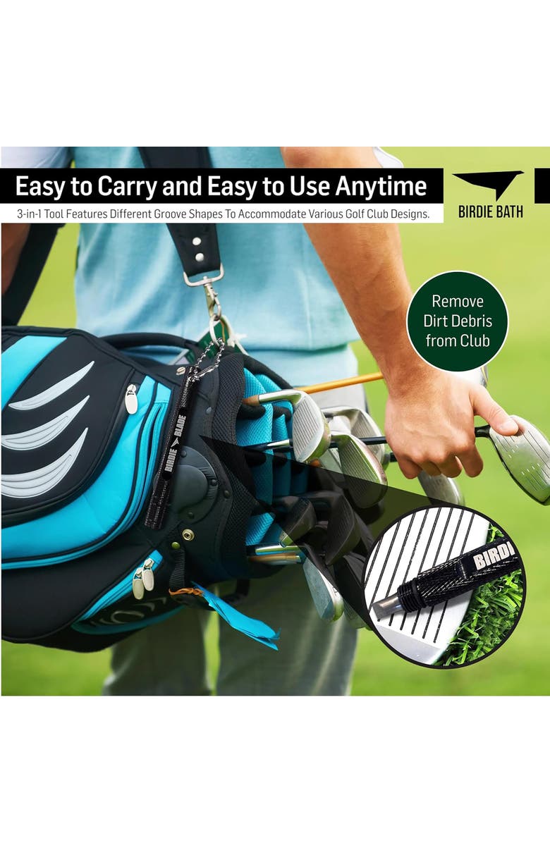Birdie Bath Birdie Golf Blade 3In1 Golf Club Groove Sharpener Tool, Alternate, color, Black