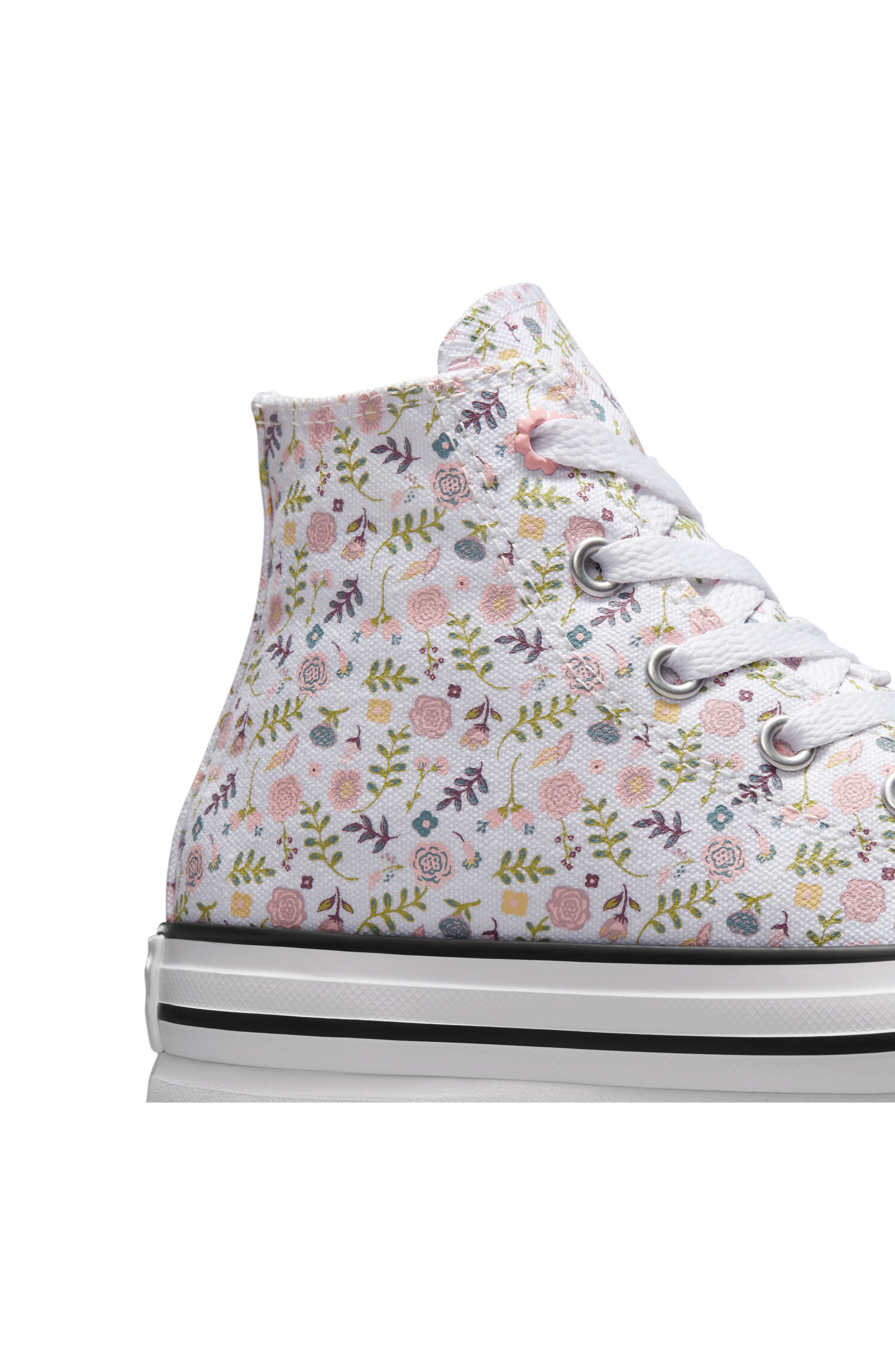 Converse Kids' Chuck Taylor<sup>®</sup> All Star<sup>®</sup> EVA Lift High Top Platform Sneaker, Alternate, color, White/Sunrise Pink