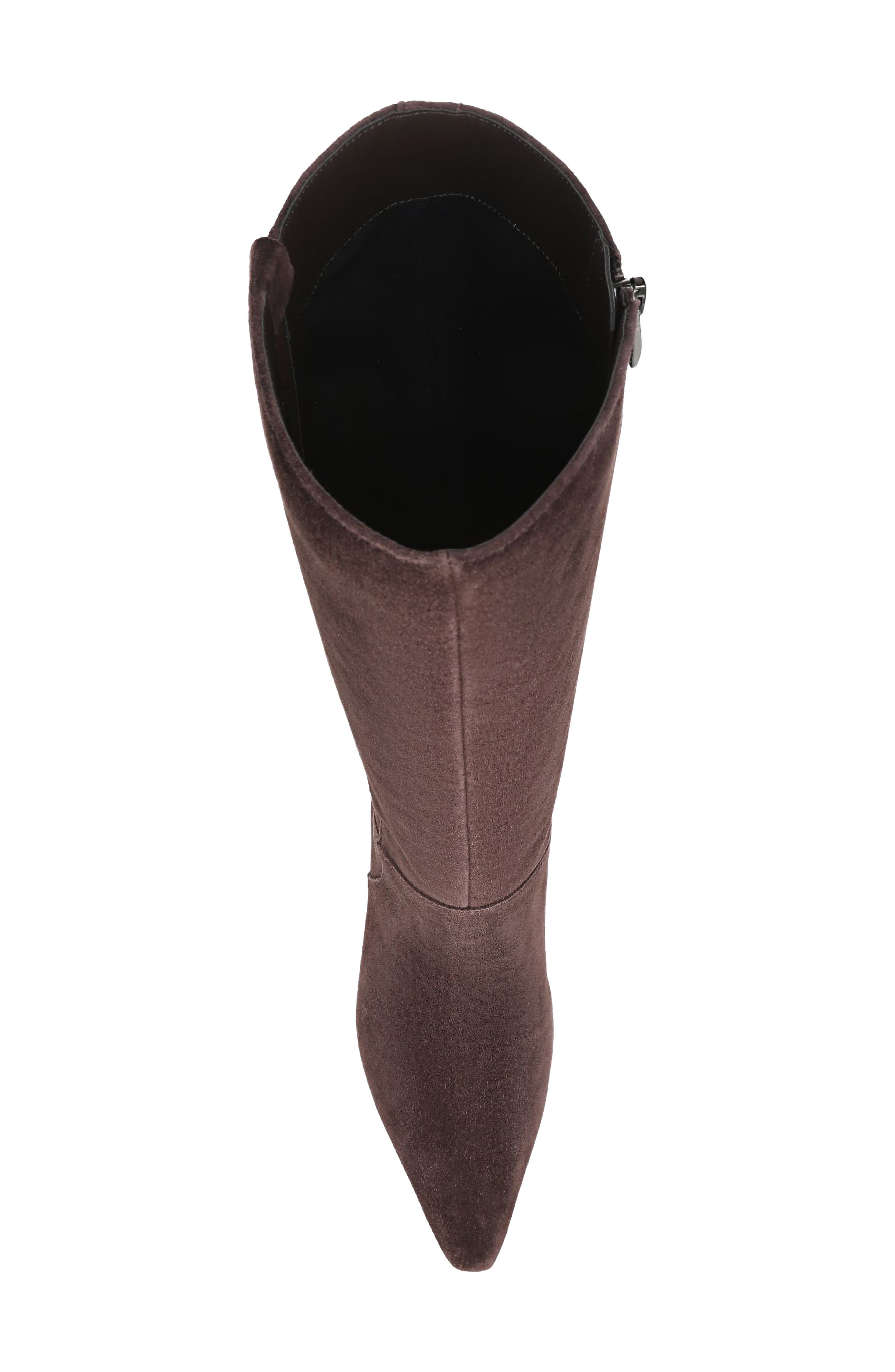 Farryn Leather Knee High Boot, Alternate, color, FOREST BROWN SUEDE