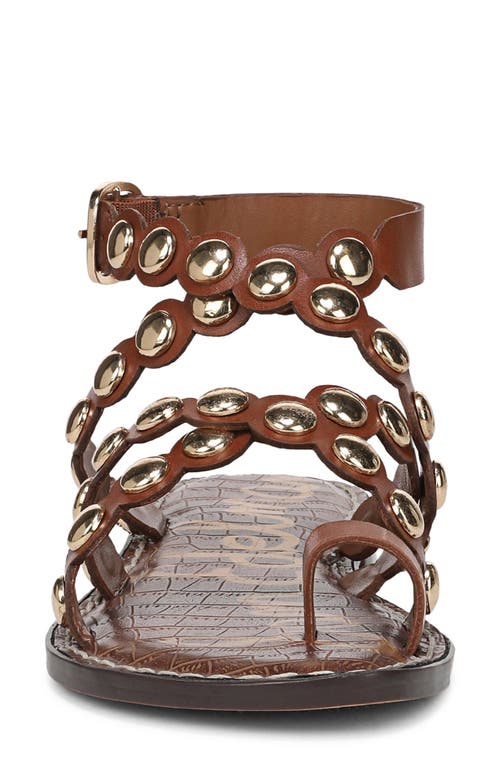 Sam Edelman Gloria Ankle Strap Sandal Rich Cognac Leather In Rich Cognac