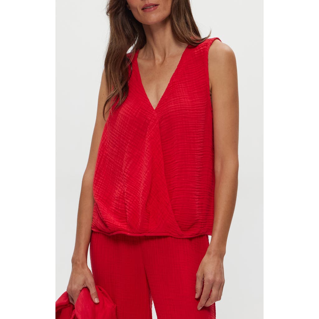 Michael Stars Kate Surplice Sleeveless Top