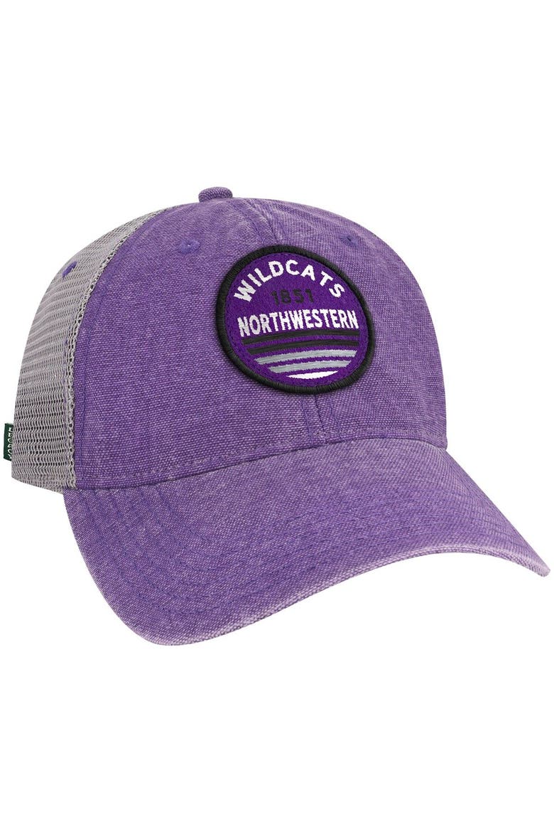 Men's Purple Northwestern Wildcats Sunset Dashboard Trucker Snapback Hat, Alternate, color, Purple