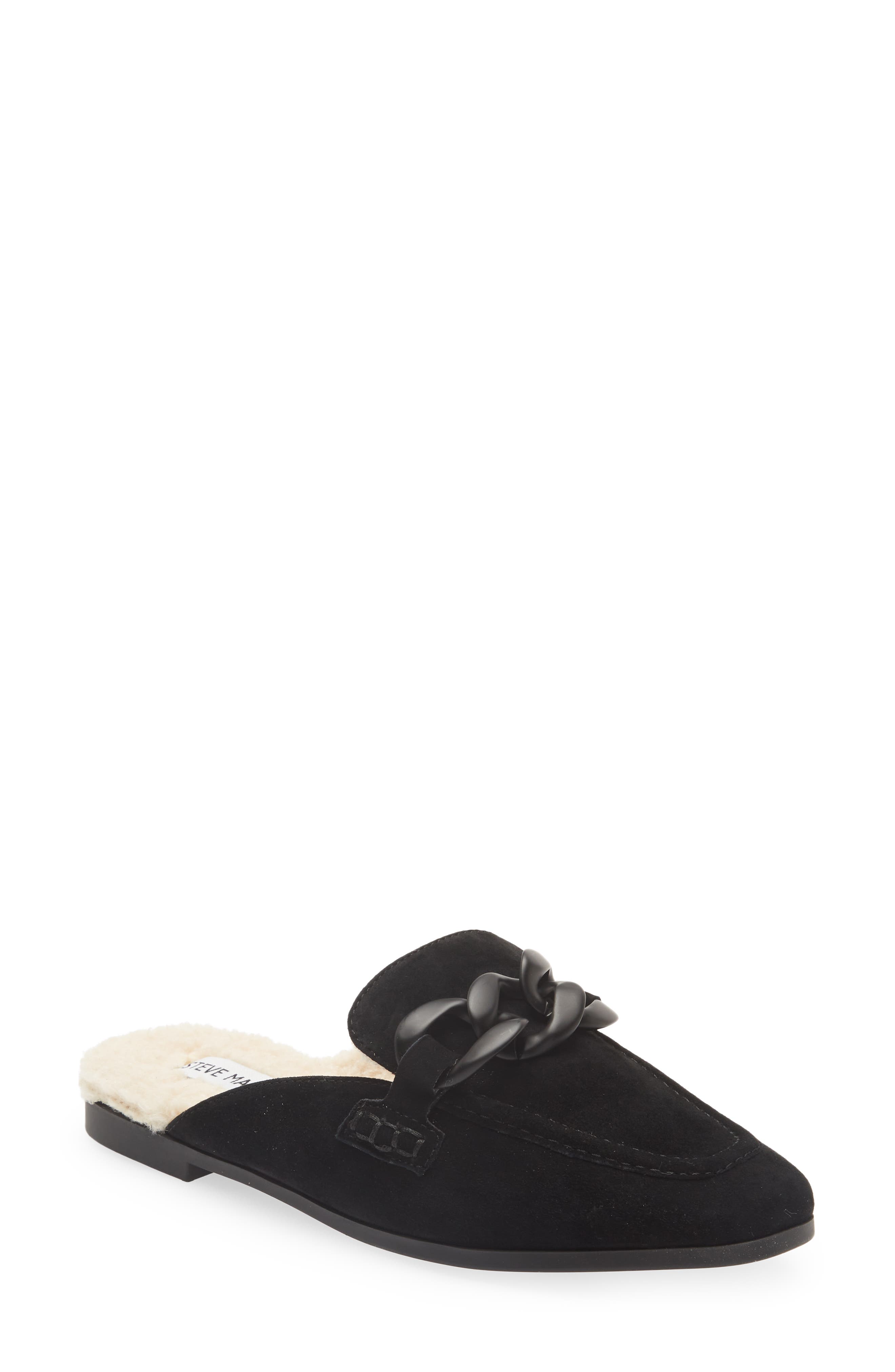Steve Madden Cally Faux Shearling Lined Mule, Main, color, 