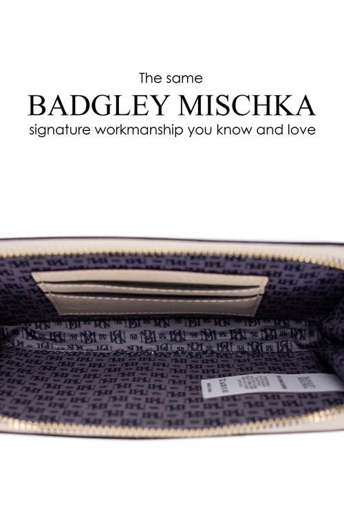 Badgley Mischka Madalyn Vegan Leather Pouch Belt Bag In Gold