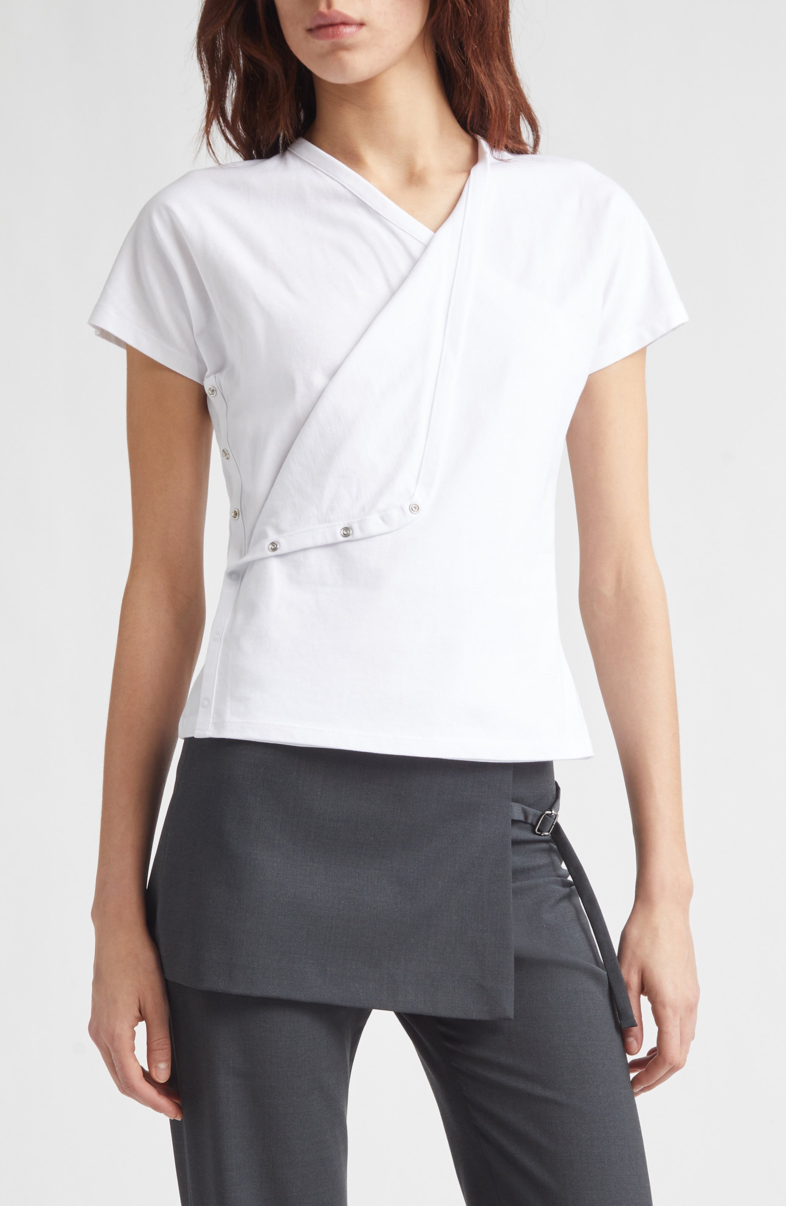 Olimpia Side Snap Cotton Top