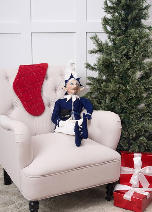 Gallerie Ii Jack Frost Joe Spencer Gathered Traditions Christmas Christmas Art Doll Figure In Blue