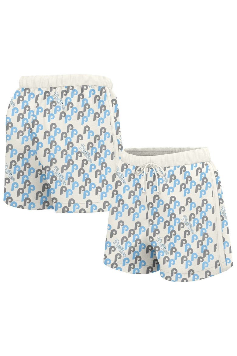 Women's Lusso  White Philadelphia Phillies Marge Shorts, Main, color, White