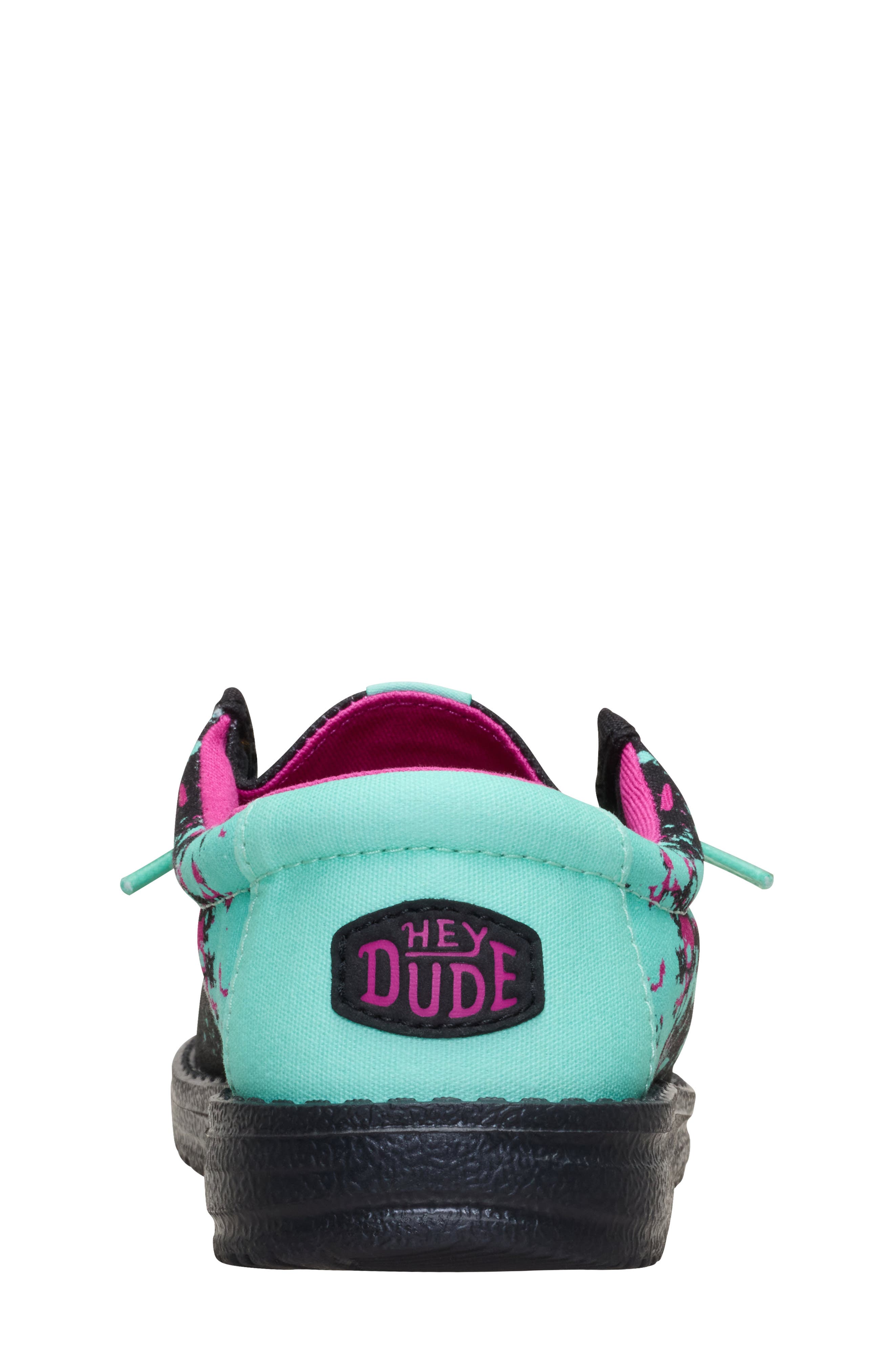 Hey Dude Kids' Wally Paintball Slip-On, Alternate, color, Black/ Multi