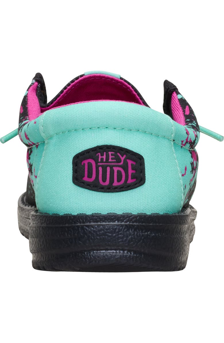 Hey Dude Kids' Wally Paintball Slip-On, Alternate, color, Black/ Multi