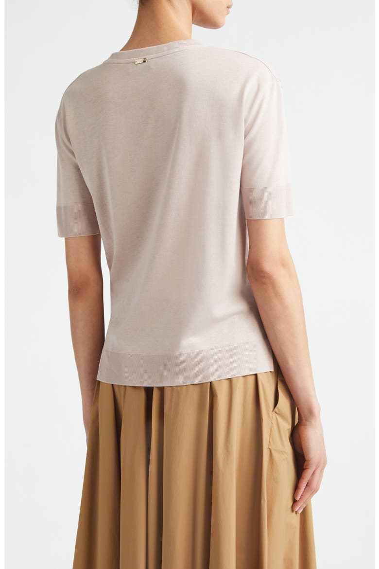 Glam Knit Crewneck T-Shirt, Alternate, color, 4035 BLUSH