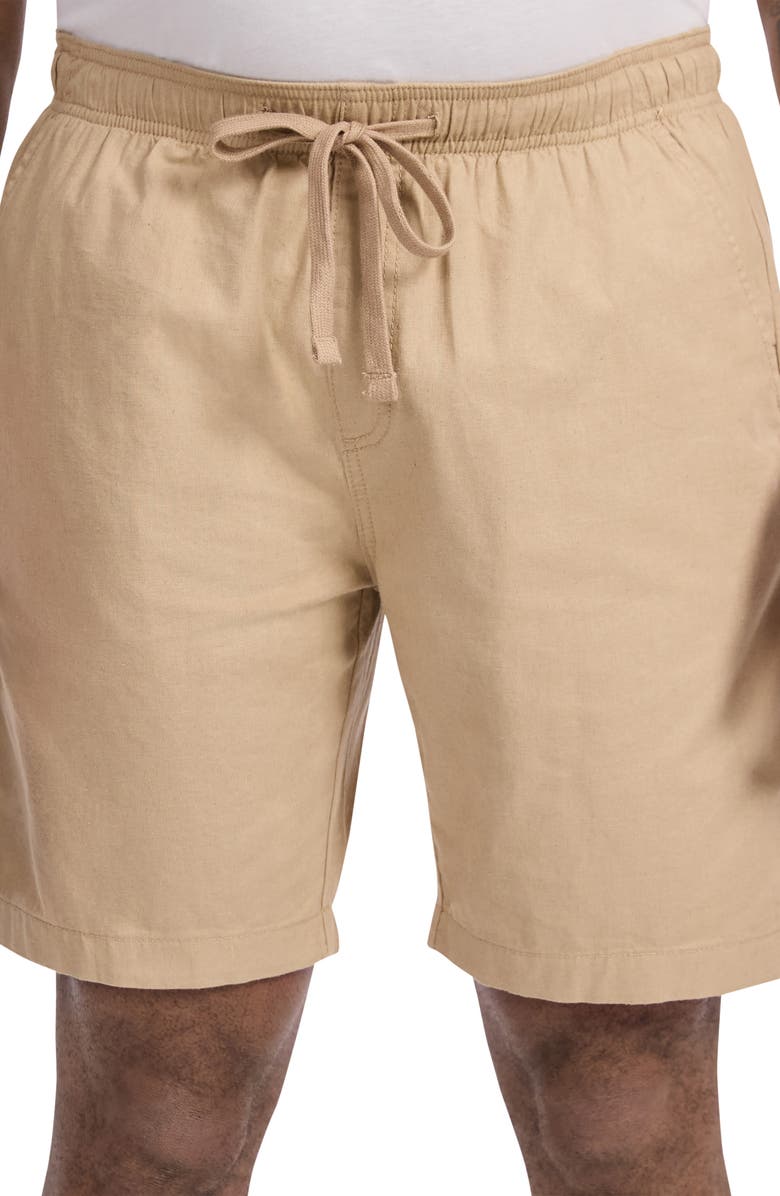 Johnny Bigg Cove Drawstring Waist Cotton & Linen Short, Alternate, color,