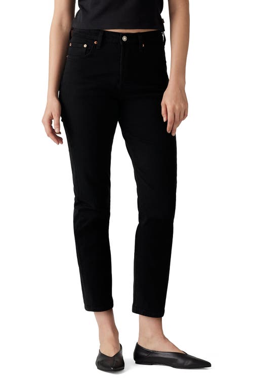 Levi's 501® Original Crop Straight Leg Jeans In Black