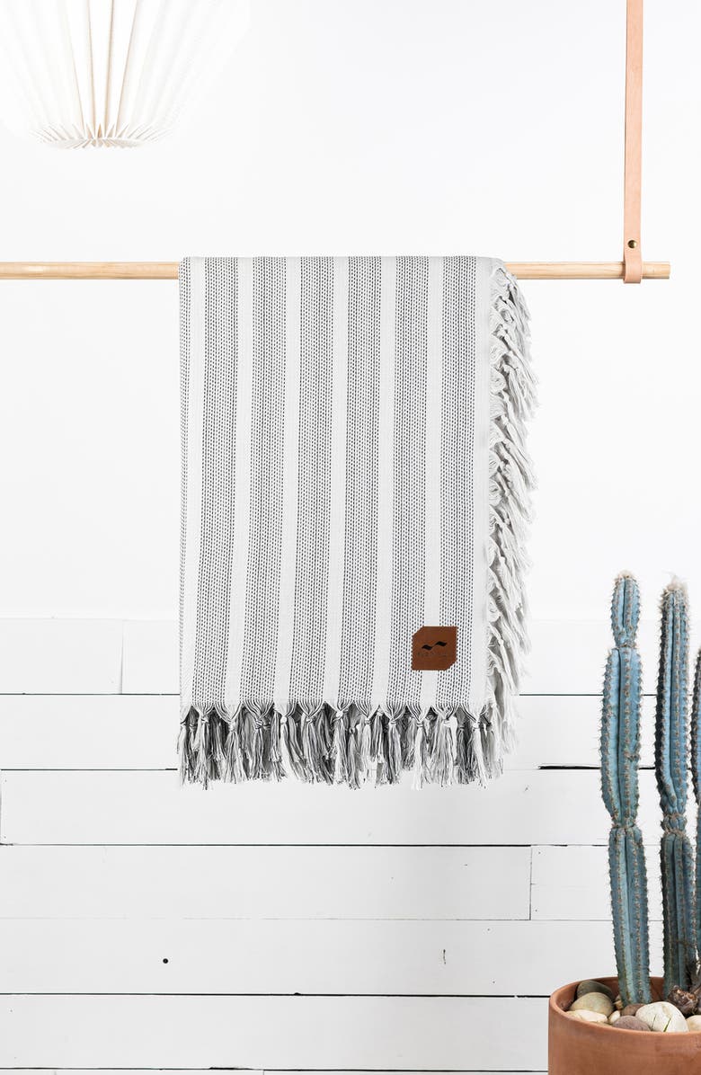 Slowtide Dylan Stripe Oversize Beach Blanket, Alternate, color,