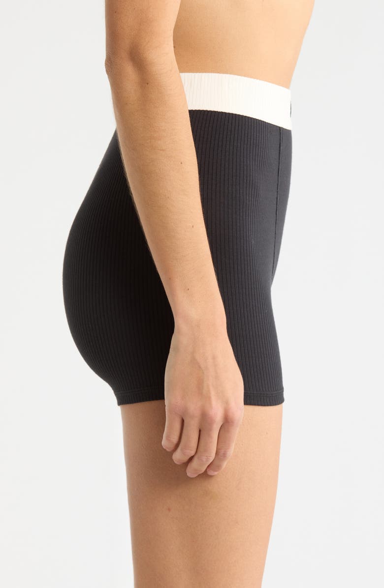 UGG<sup>®</sup> Alexiah Rib Lounge Boy Shorts, Alternate, color, Black/ Nimbus