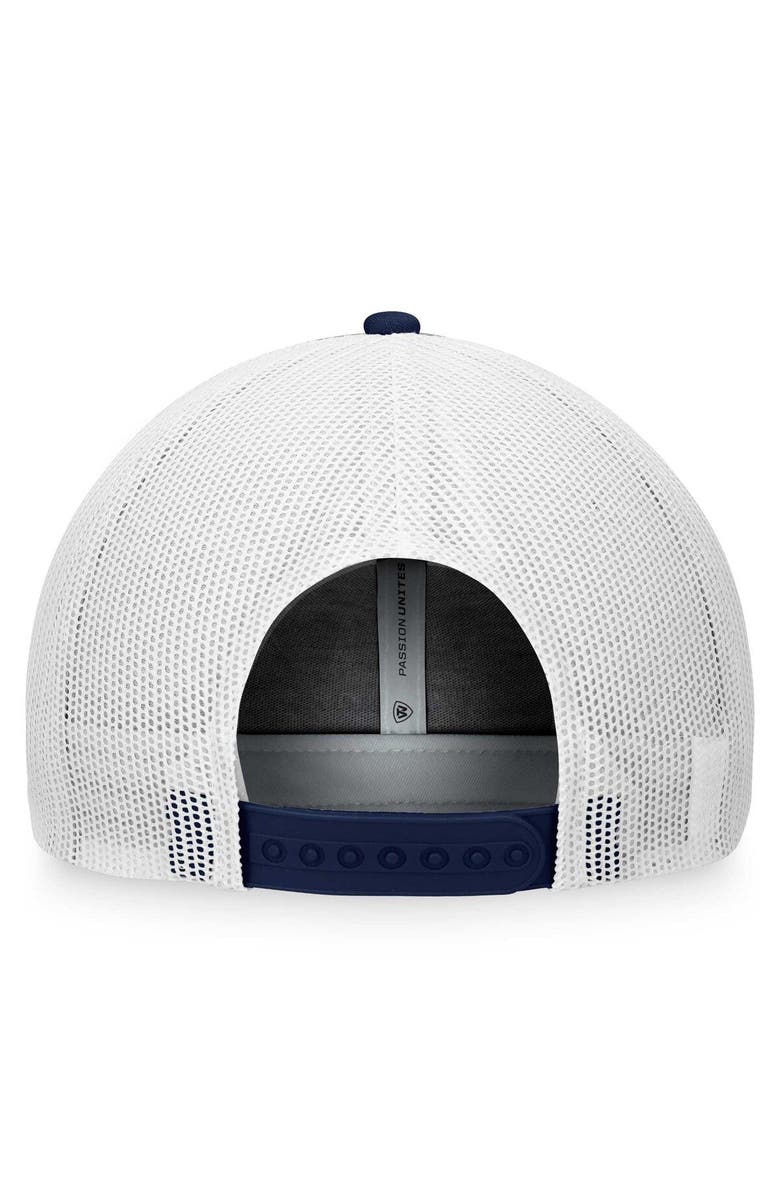 TOP OF THE WORLD Men's Top of the World Navy/Gray Penn State Nittany Lions Daybreak Foam Trucker Adjustable Hat, Alternate, color, Navy