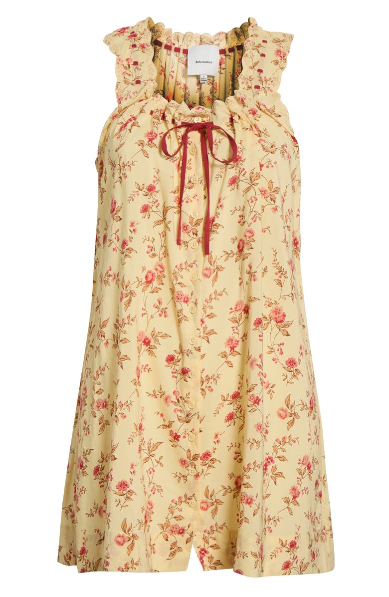 Reformation Holly Floral Print Sleep Dress, Main, color, Wistful