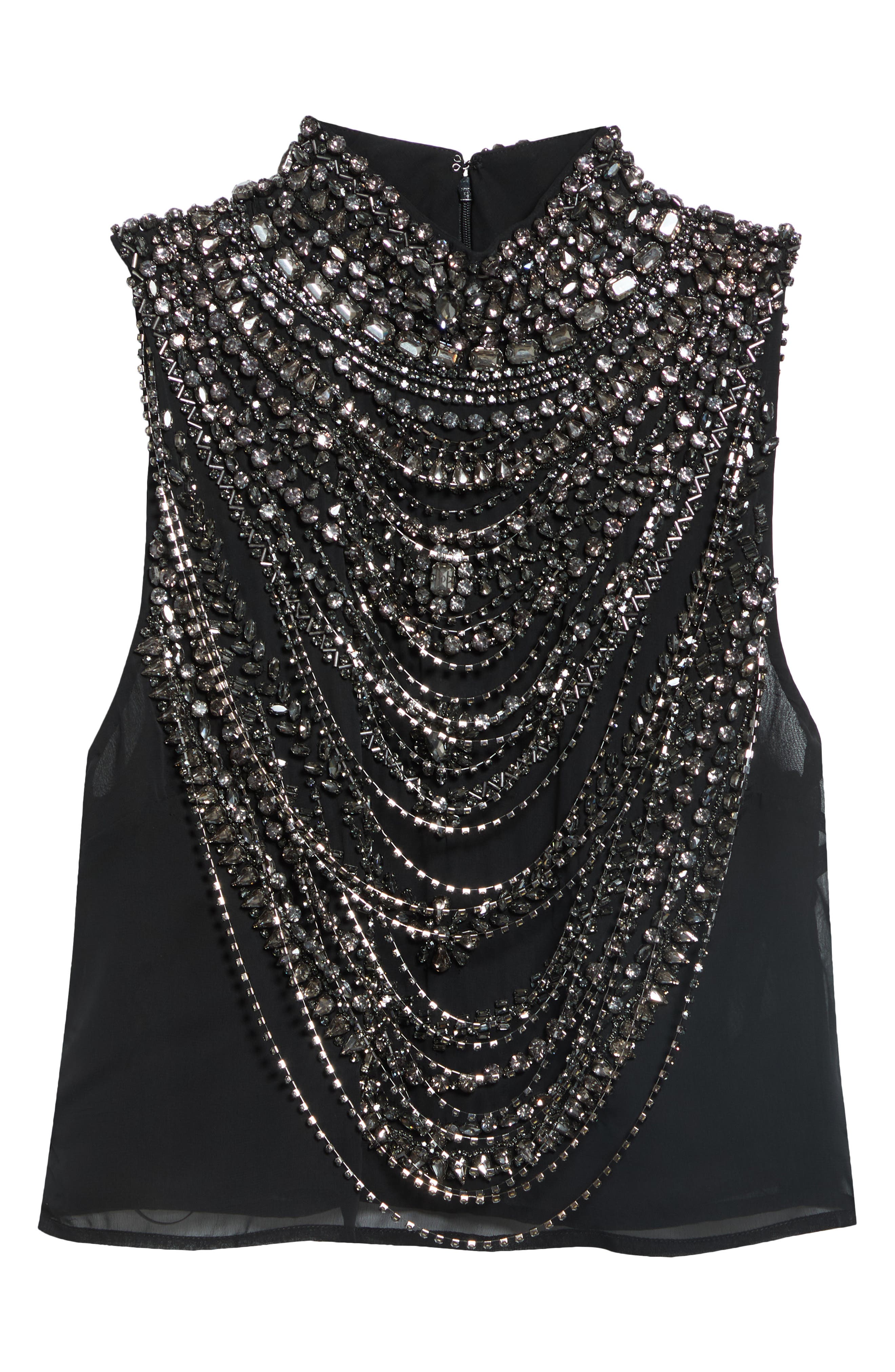 selected BLACK/ SMOKEY GREY CRYSTAL