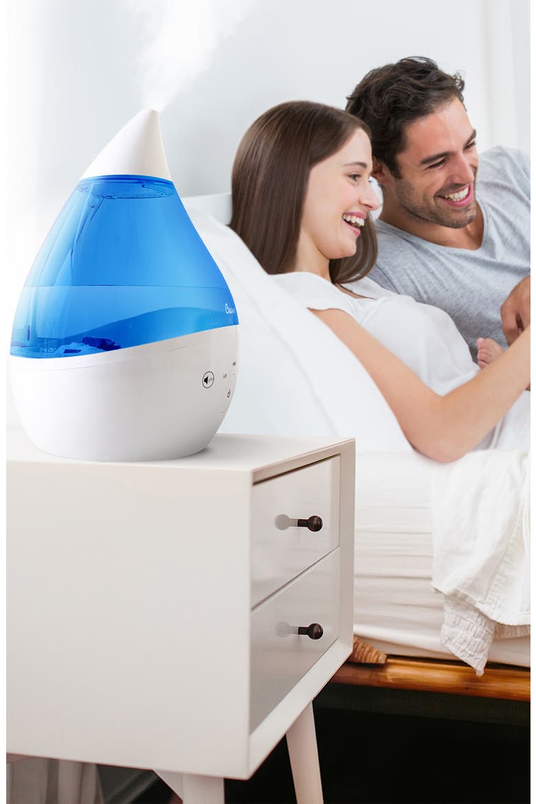 Drop 2.0 4-in-1 1-Gallon Cool Mist Humidifier, Alternate, color, BLUE/ WHITE