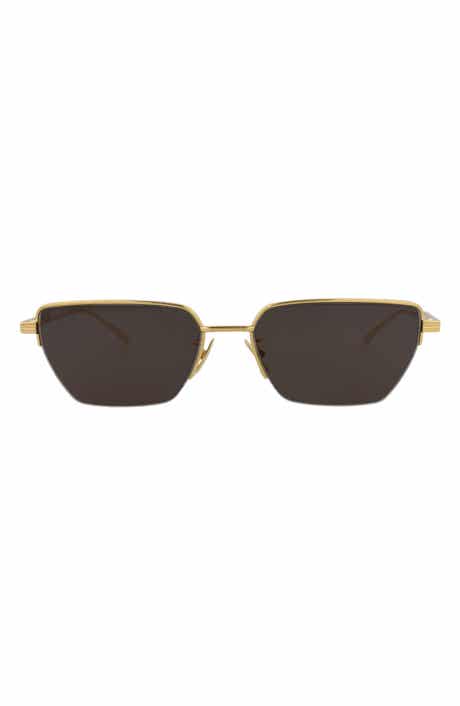 Bottega Veneta 57mm Rectangular Sunglasses