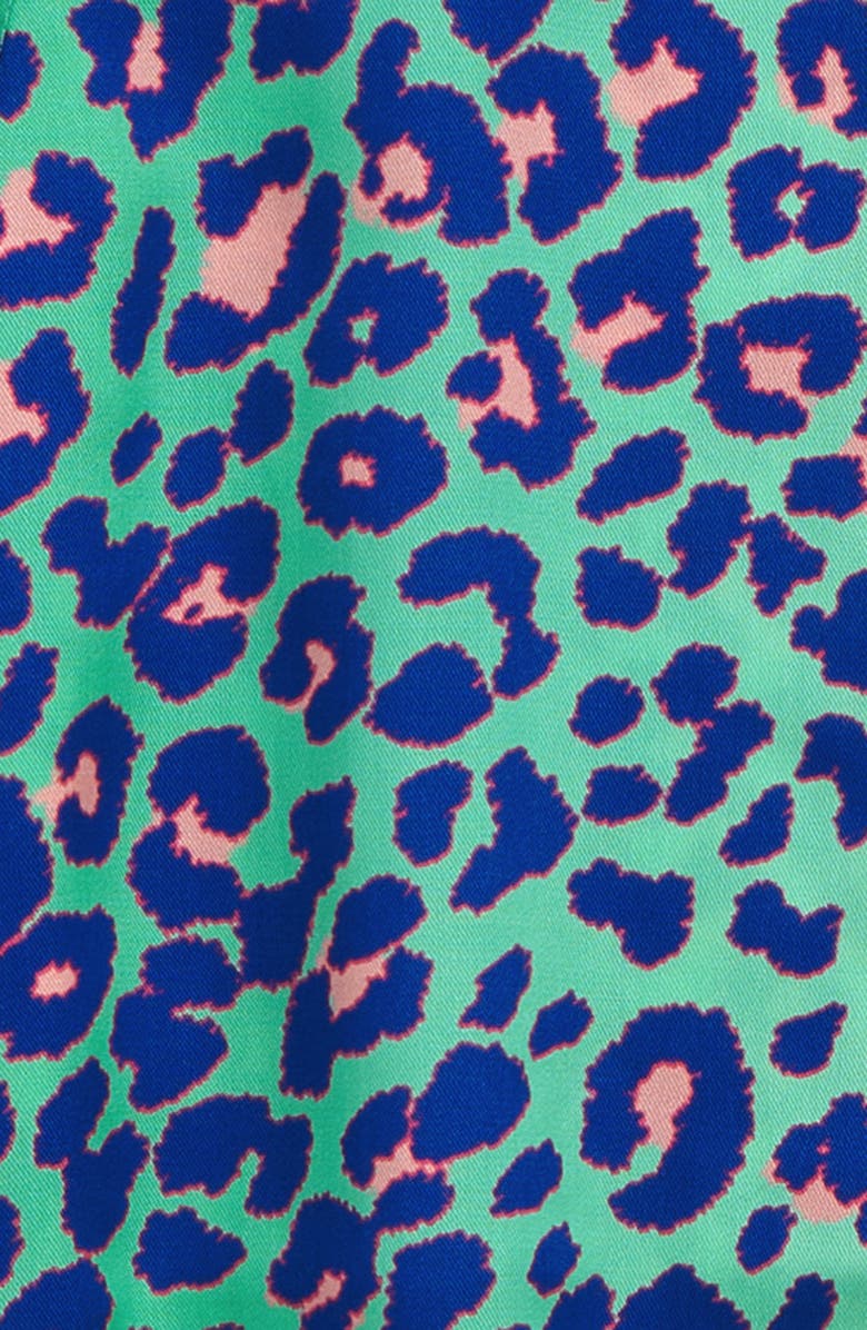 Boardies Kids' Leopard Print Button-Up Shirt, Alternate, color, Multi