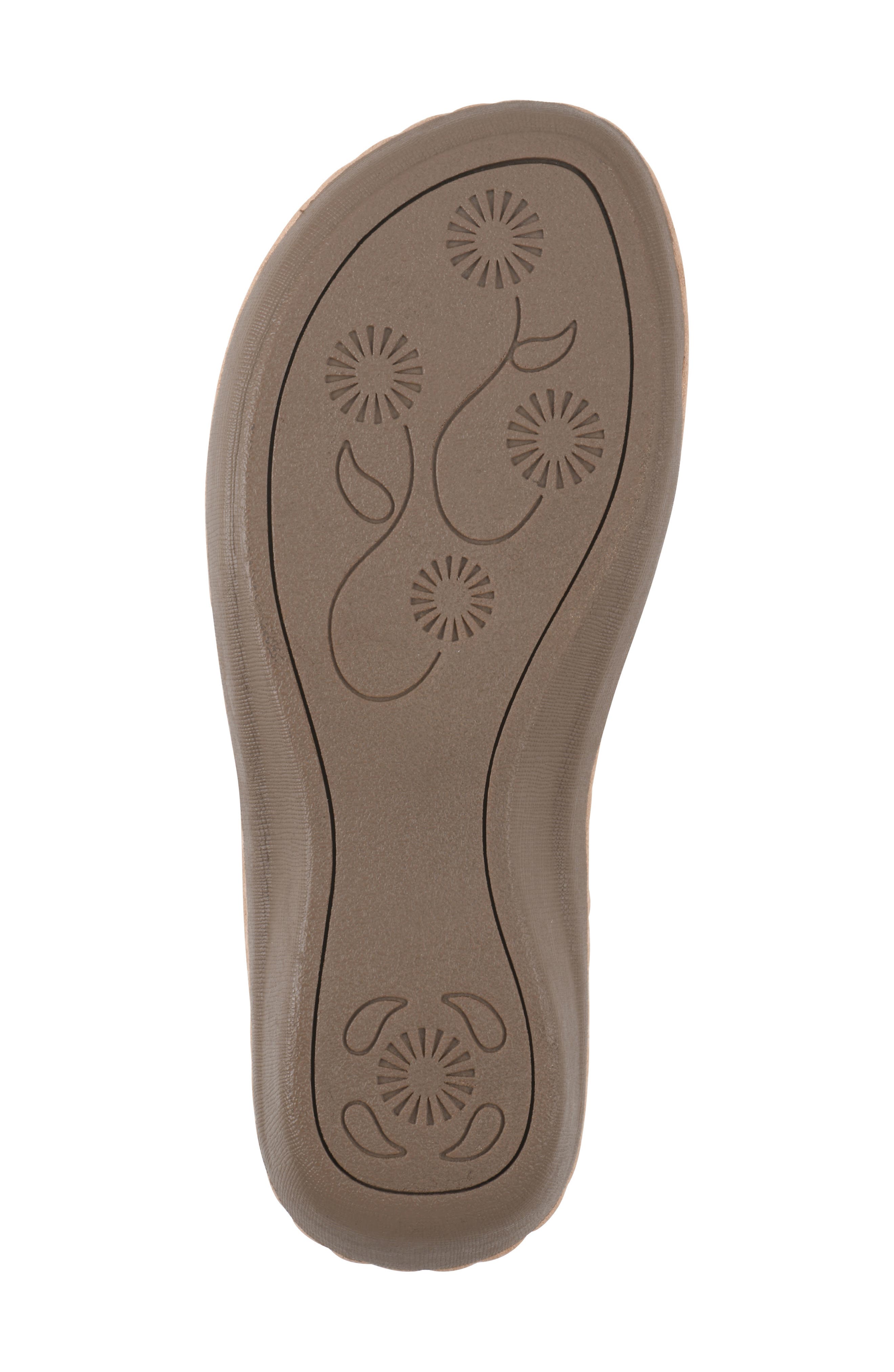 Cashlyn Floral Mini Wedge Sandal - Wide Width Available, Alternate, color, WHITE/ BURNISHED/ SMOOTH