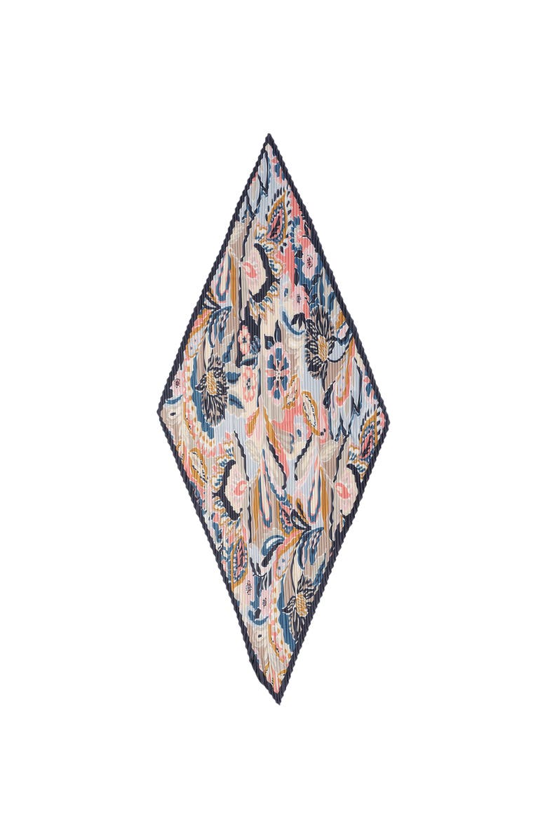 Echo Paisley Pleated Diamond, Main, color, Camel