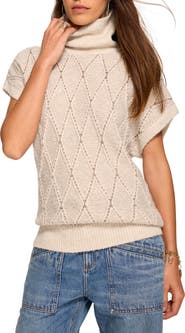 Ramy Brook Blair Argyle Turtleneck Sweater