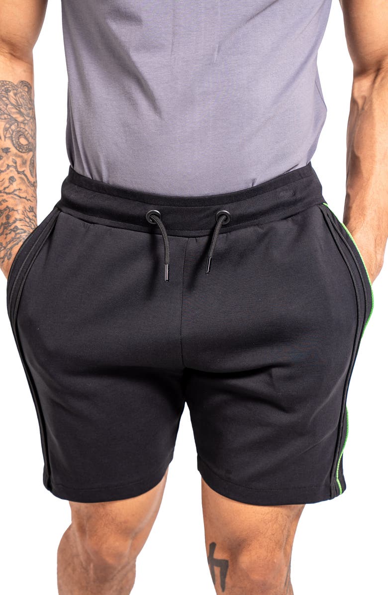Maceoo Resistanceneon Black Shorts, Alternate, color, Black