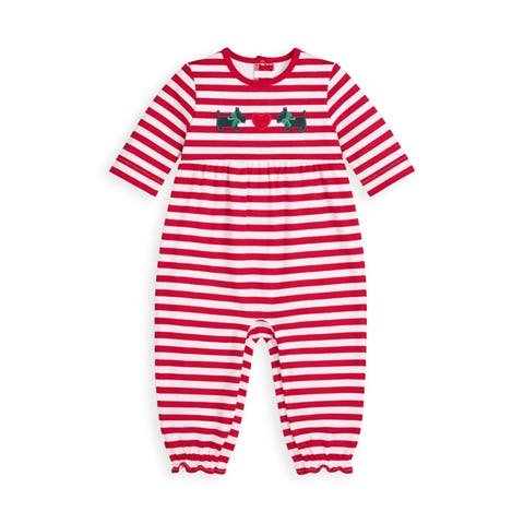 Stripe Knit Longall with Scotties & Heart
