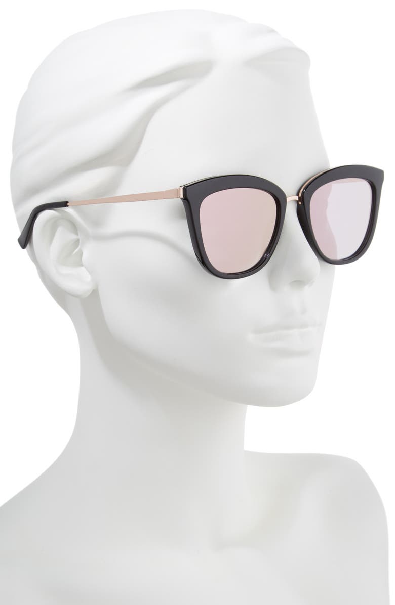 Le Specs Caliente 53mm Cat Eye Sunglasses, Alternate, color, 