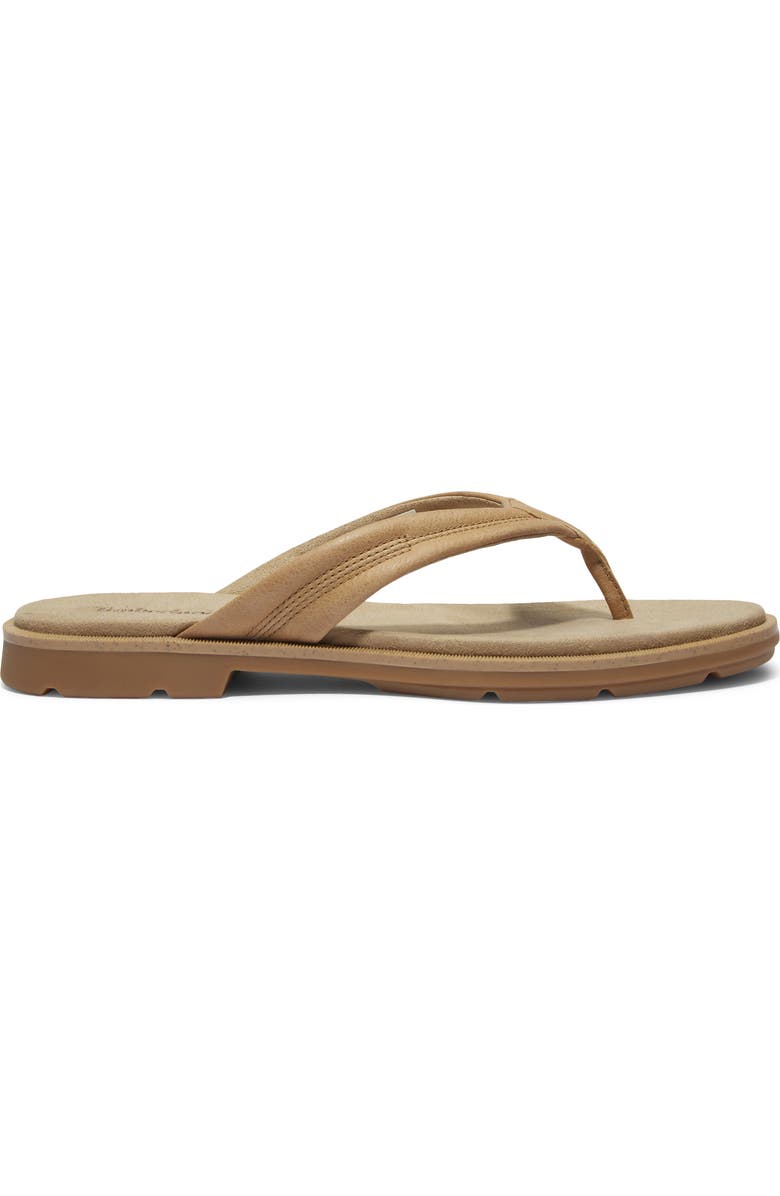 Timberland Calista Bay Flip Flop, Alternate, color, Medium Beige Full Grain