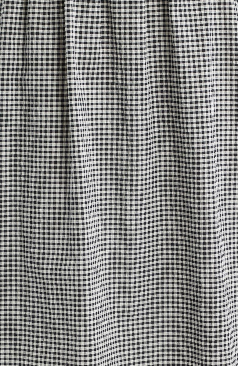 Hill House Home The Delphine Gingham Midi Skirt, Alternate, color, Black/ Sand Gingham